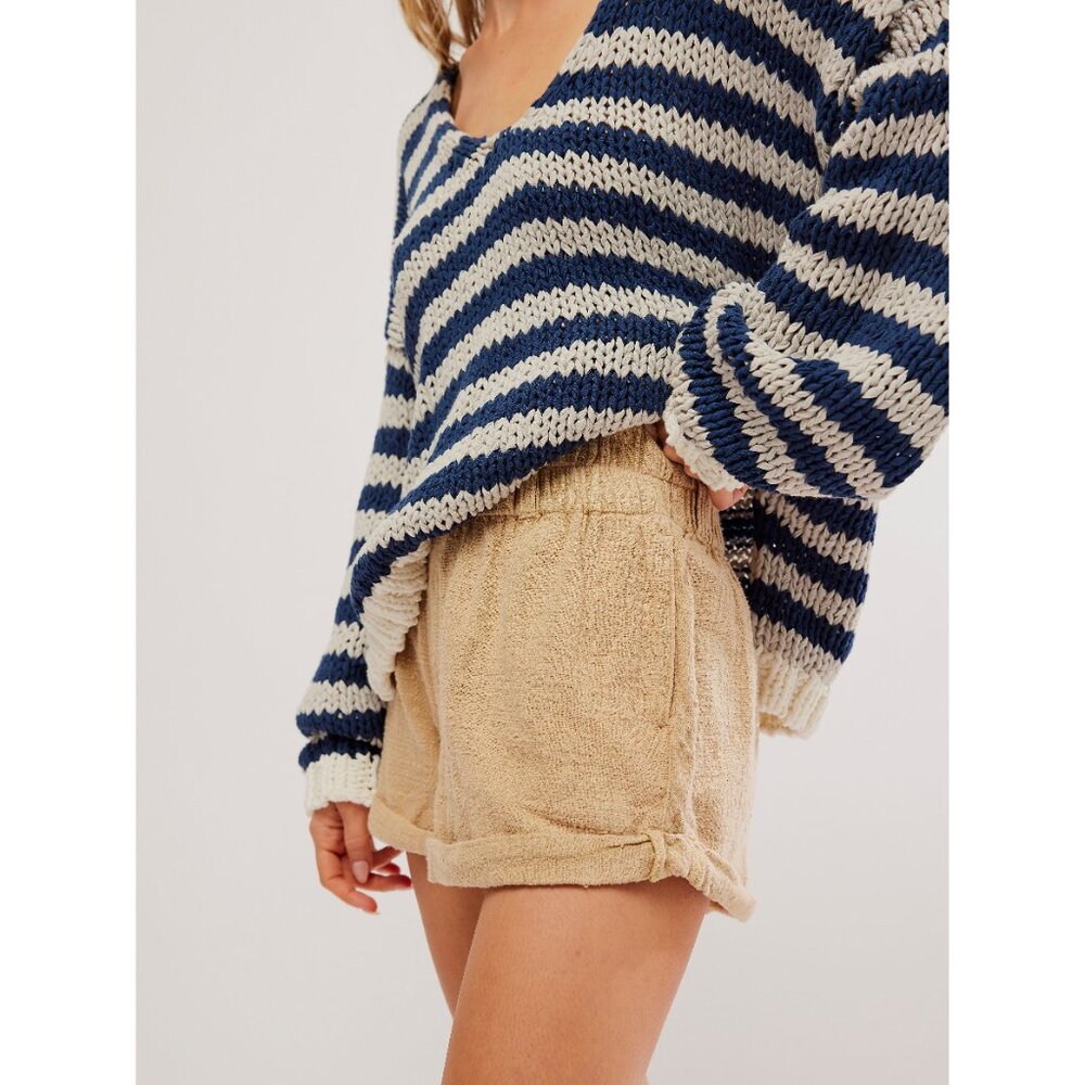 Free People! Solar Flare Baja Shorts in Warm Sand NWT!